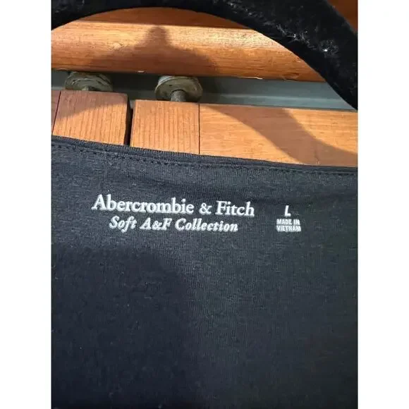 NWT Abercrombie & Fitch Women's Soft A&F Collection Sleeveless Bodysuit Black L - Picture 7 of 12